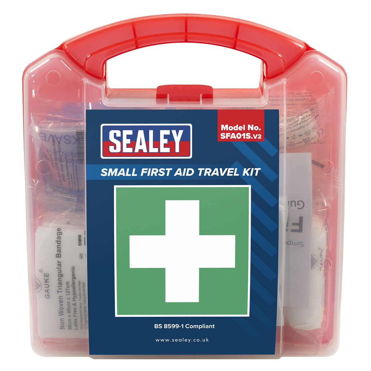 Sealey First Aid Kit, Small - BS 8599-1 Compliant | OnDemand Truck Parts