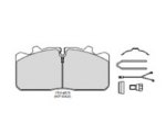 Brake Pad Full Kit MAN M2000 L2000 Renault Midlum DAF LF45 LF55 Iveco Eurocargo