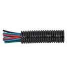 Durite - Convoluted Split Black Nylon Tubing 37 NW 25M - 0-331-37