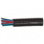 Durite - Convoluted Split Black Polyamide Tubing 7.5 NW 100M - 3-331-38