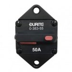 Durite - Circuit breaker Panel Mount 12/24 volt 50 amp  - 0-383-55