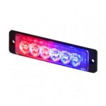 Durite - LED Warning Light, 3 Red & 3 Blue LED 12/24volt  - 0-441-25