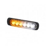 Durite - R10 High Intensity 6 Amber & White LED Warning Light (19 Flash Patterns) - 0-441-67