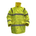 Sealey Worksafe® Hi-Vis Yellow Jacket with Quilted Lining - X-Large