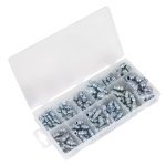 Sealey Metric/BSP/UNF Grease Nipple Assortment 130pc