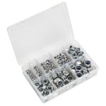 Sealey Nylon Locknut Assortment M4-M16 255pc