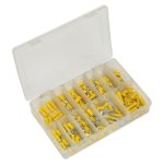 Sealey Crimp Terminal Assortment 140pc - Yellow