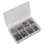 Sealey O-Clip Single Ear Assortment Stainless Steel 160pc