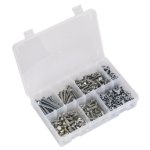 Sealey High Tensile Setscrew, Nut & Washer Assortment M6 408pc