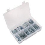 Sealey Zinc Plated Self-Tapping Pan Head Pozi Screw Assortment 305pc - DIN 798CZ