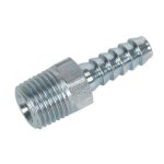 Sealey PCL Screwed Tailpiece Male 1/4"BSPT - 1/4" Hose - Pack of 5