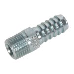 Sealey PCL Screwed Tailpiece Male 1/4"BSPT - 3/8" Hose - Pack of 5