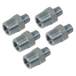 Sealey PCL Reducing Union 1/2"BSPT to 1/4"BSPT - Pack of 5