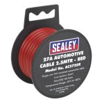 Sealey 27A Thick Wall Automotive Cable 2.5m - Red