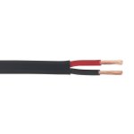 Sealey Thick Wall Flat Automotive Cable Twin 2 x 2mm² 28/0.30mm 30m - Black