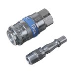 Sealey PCL Air Tool Coupling Kit 1/4"BSP 2pc