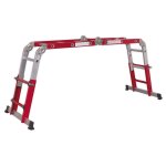 Sealey Aluminium 4-Way Multipurpose Adjustable-Height Ladder - EN 131