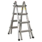 Sealey Aluminium 4-Way Telescopic Adjustable-Height Ladder - EN 131