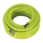 Sealey High-Visibility Air Hose with 1/4"BSP Unions 15m x 8mm