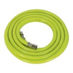 Sealey High-Visibility Air Hose with 1/4"BSP Unions 5m x 8mm