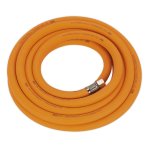 Sealey High-Visibility Hybrid Air Hose with 1/4"BSP Unions 5m x 10mm