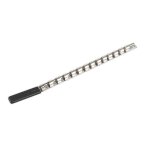 Sealey Socket Retaining Rail with 14 Clips 1/2"Sq Drive