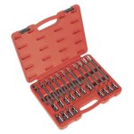 Sealey Premier Spline Socket Bit Set 1/2"Sq Drive 26pc