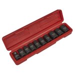 Sealey Premier Impact TRX-Star* Female Socket Set 1/2"Sq Drive 10pc