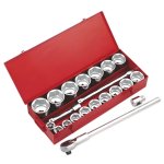 Sealey Premier Socket Set 1"Sq Drive 22pc