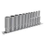 Sealey Premier Imperial Deep Socket Set 1/4"Sq Drive 11pc