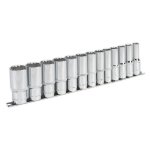 Sealey Premier Imperial Deep Socket Set 1/2"Sq Drive 12-point 13pc