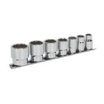 Sealey Premier Whitworth Socket Set 3/8"Sq Drive 7pc