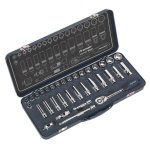 Sealey Premier Lock-On Socket Set 3/8"Sq Drive 34pc