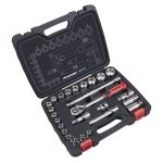 Sealey Premier Lock-On Socket Set 1/2"Sq Drive 26pc