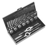 Sealey Metric Tap & Die Set Split Dies 32pc - HSS 4341