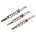 Sealey Self-Centring Chamfered Hinge Drill Set 3pc