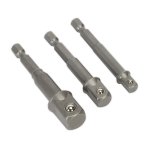 Sealey Premier Power Tool Socket Adaptor Set 3pc