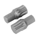 Sealey Premier Spline Bit M14 x 30mm - Pack of 2