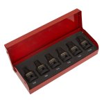 Sealey Premier TRX-Star* Impact Socket Bit Set 1/2"Sq Drive 6pc