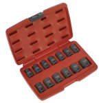 Sealey Premier Total Drive® Impact Socket Set 1/2"Sq 13pc