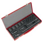 Sealey Premier Impact Socket Set 1/2"Sq Drive 19pc