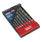 Sealey Tungsten Carbide Tipped Masonry Drill Bit Set 8pc