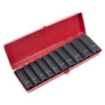 Sealey Premier Deep Impact Socket Set 1/2"Sq Drive 10pc