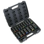 Sealey Premier Deep Impact Socket Set 1/2"Sq Drive 16pc