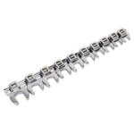 Sealey Premier Crow's Foot Open-End Spanner Set 3/8"Sq Drive 10pc