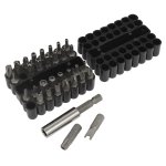 Sealey Premier Security Bit & Magnetic Adaptor Set 33pc