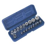 Sealey Premier TRX-Star* Socket & Bit Set 3/8"Sq Drive 19pc