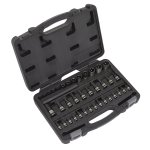 Sealey Premier Black TRX-Star* Socket & Security Socket Bit Set 1/4", 3/8" & 1/2"Sq Drive 38pc