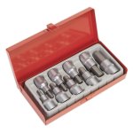 Sealey Premier Hex Socket Bit Set 1/2"Sq Drive 9pc