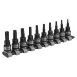 Sealey Premier Black TRX-Star* Socket Bit Set 3/8"Sq Drive 10pc